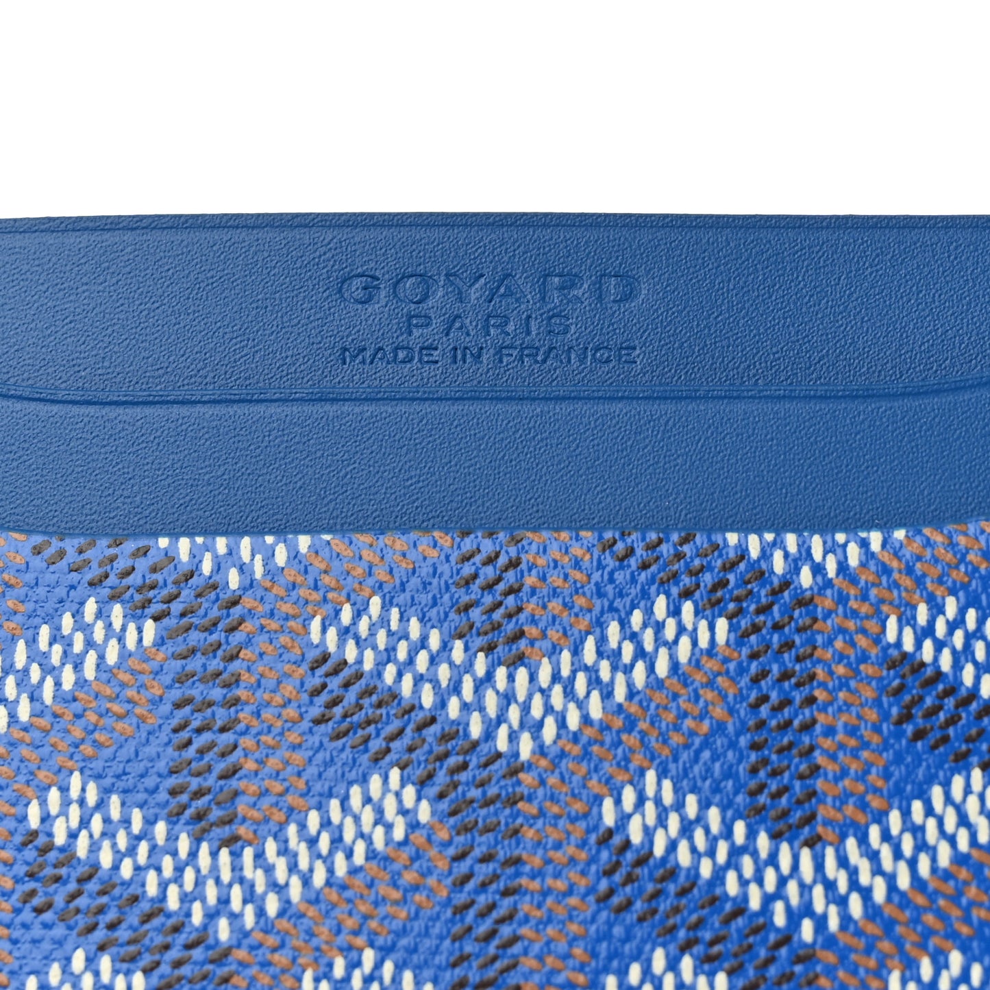 Goyardine Saint Sulpice Card Holder Sky Blue