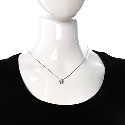David Yurman Sterling Silver Diamond 10.5mm Petite Starburst Pendant Necklace 3 of 5