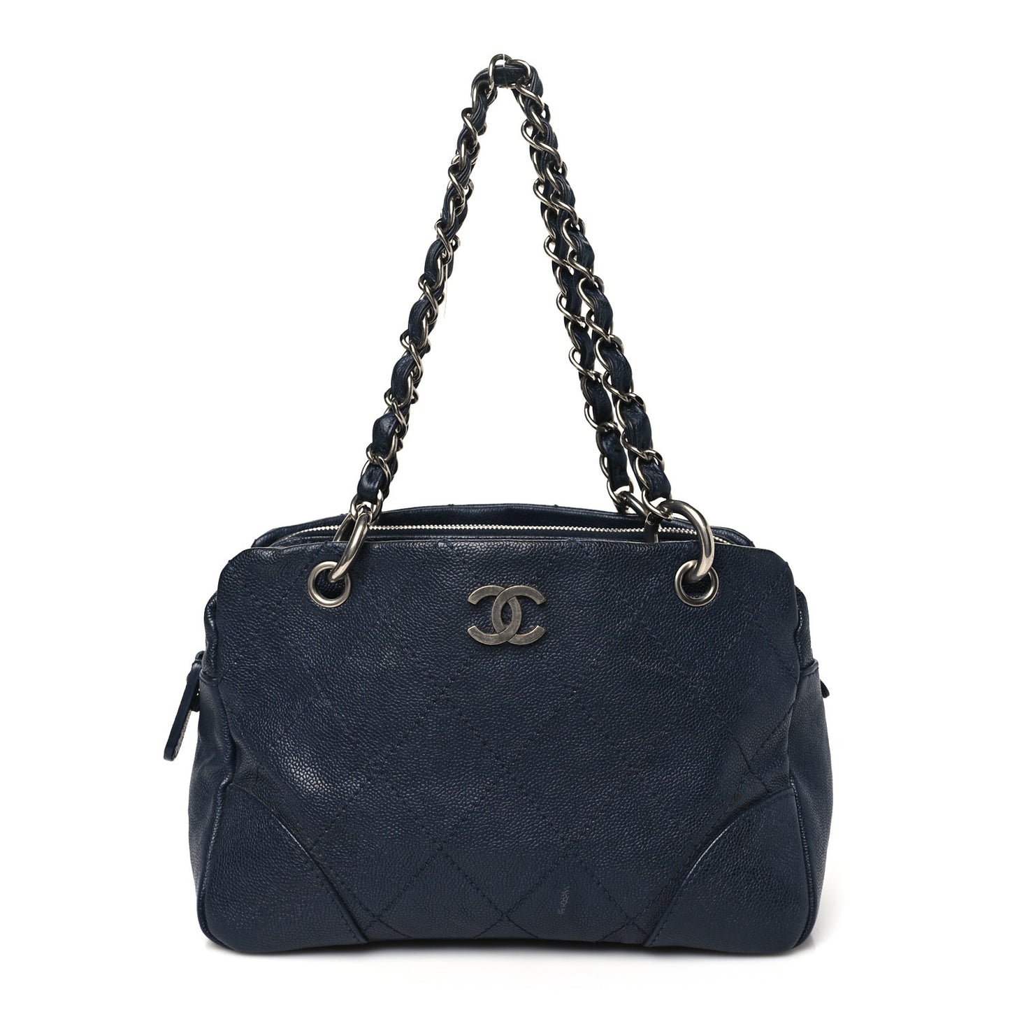 Distressed Caviar Outdoor Ligne Tote Navy