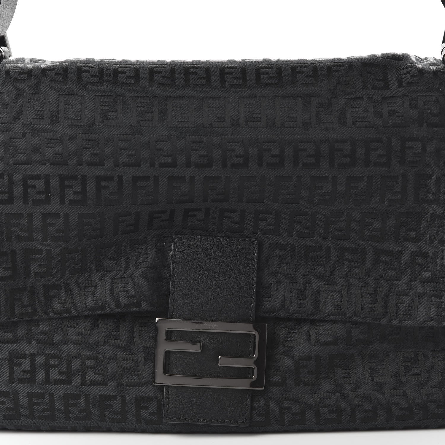 Fendi Zucchino Mama Baguette Black 9 of 9