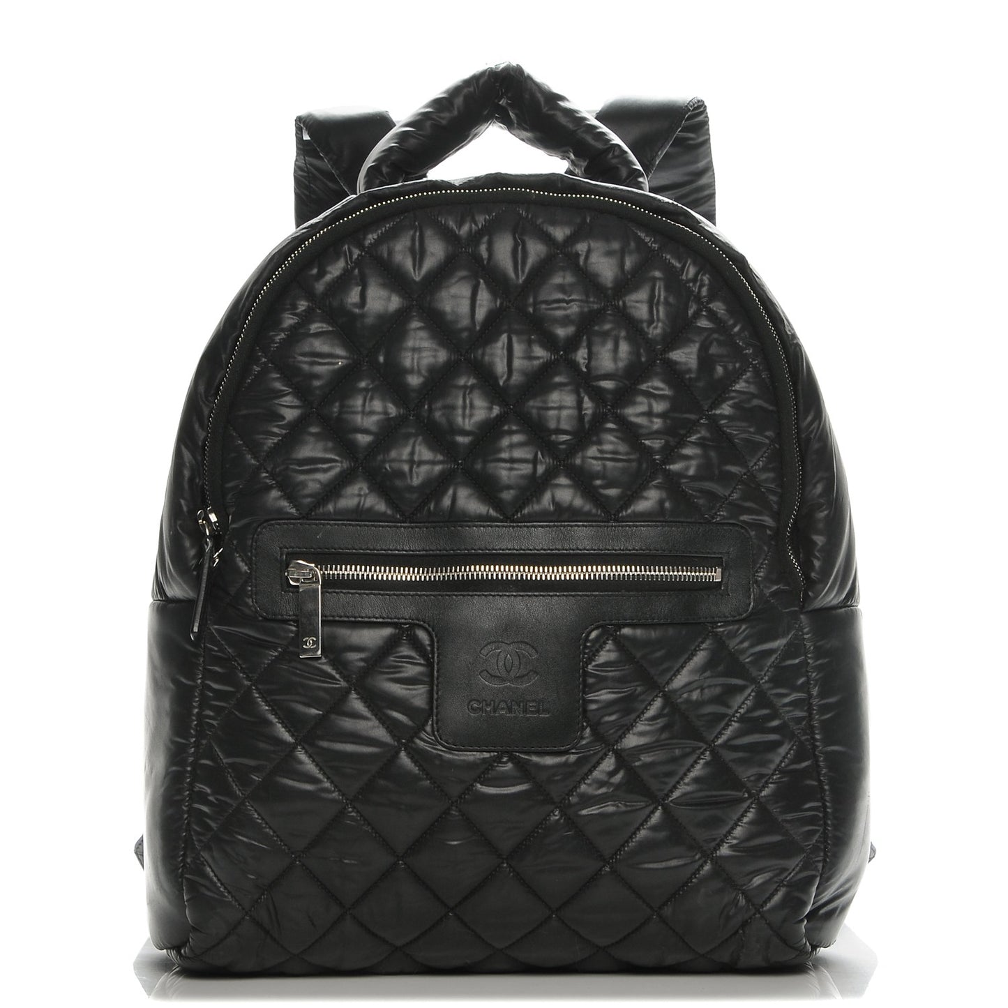 Nylon Quilted Coco Cocoon Backpack Black