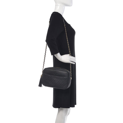 Chanel Caviar Quilted Medium Coco Tassel Camera Case Black 2 of 10
