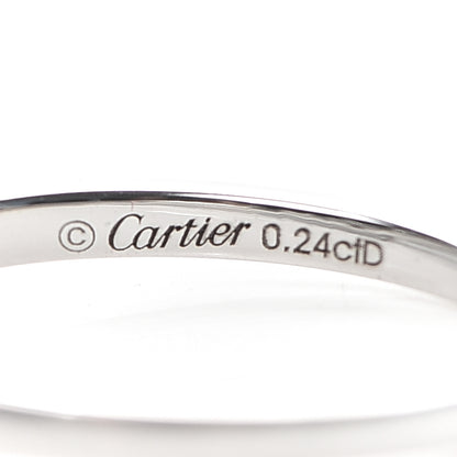 Cartier Platinum Diamond .24ct Ballerine Solitaire Engagement Ring 49 4.75 4 of 6
