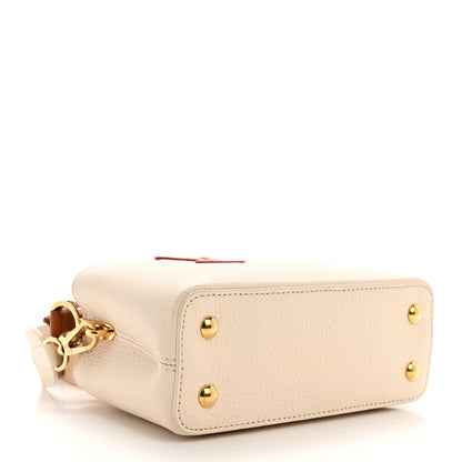 Louis Vuitton Taurillon Capucines Mini Beige Brown 4 of 10