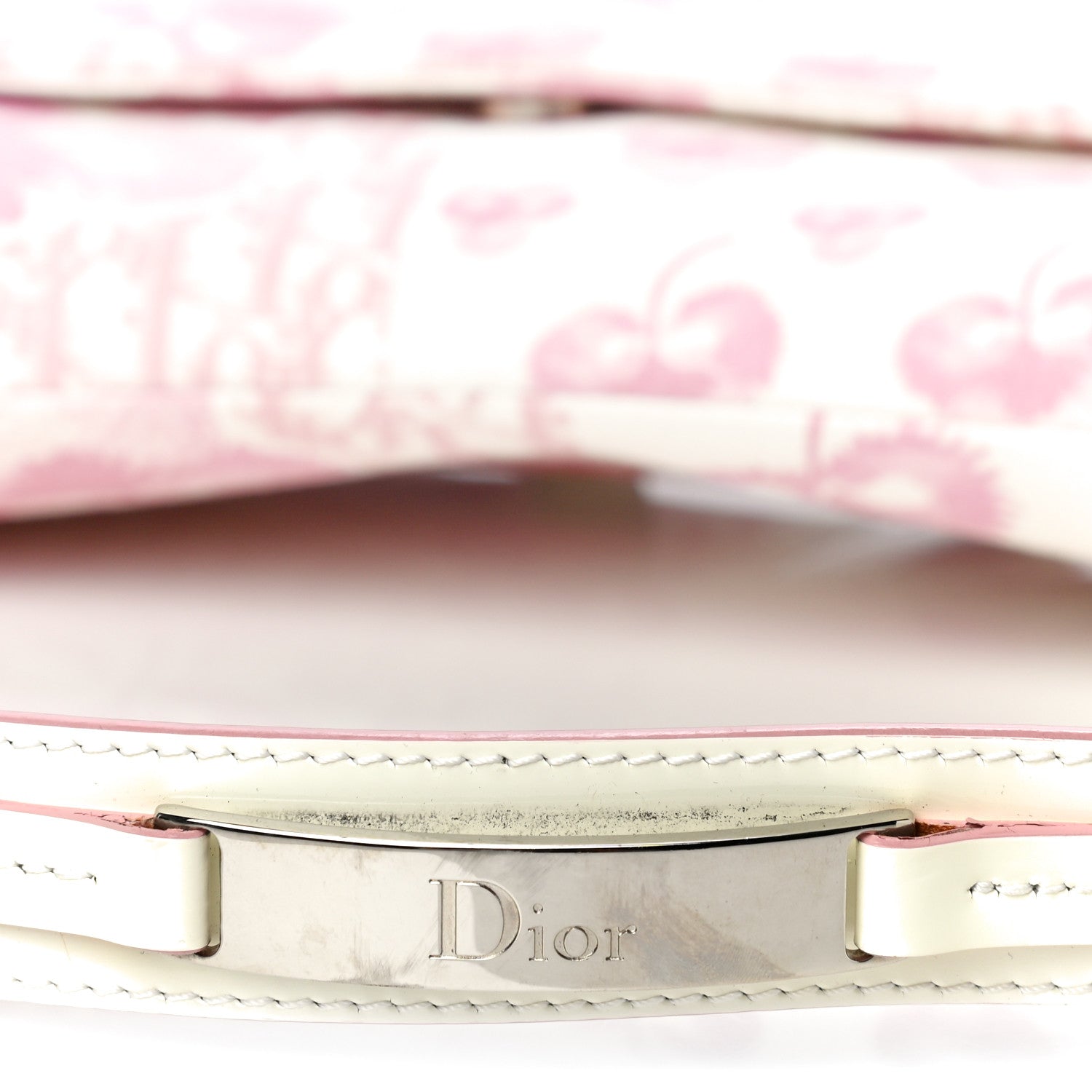 Christian Dior Monogram Floral Saddle Bag Pink 11 of 18