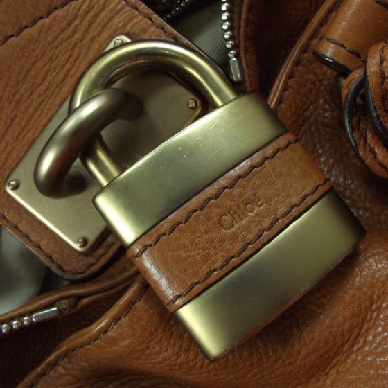 Chloe Leather Paddington Satchel Whiskey 12 of 18