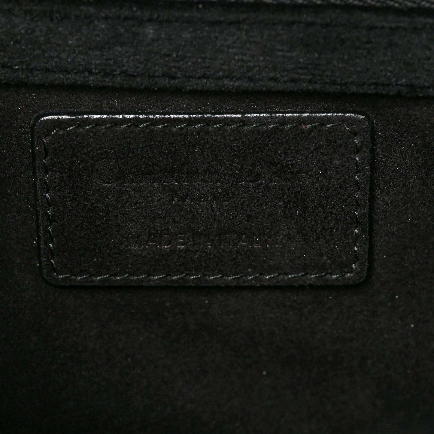Velvet Medium Diorama Flap Bag Black