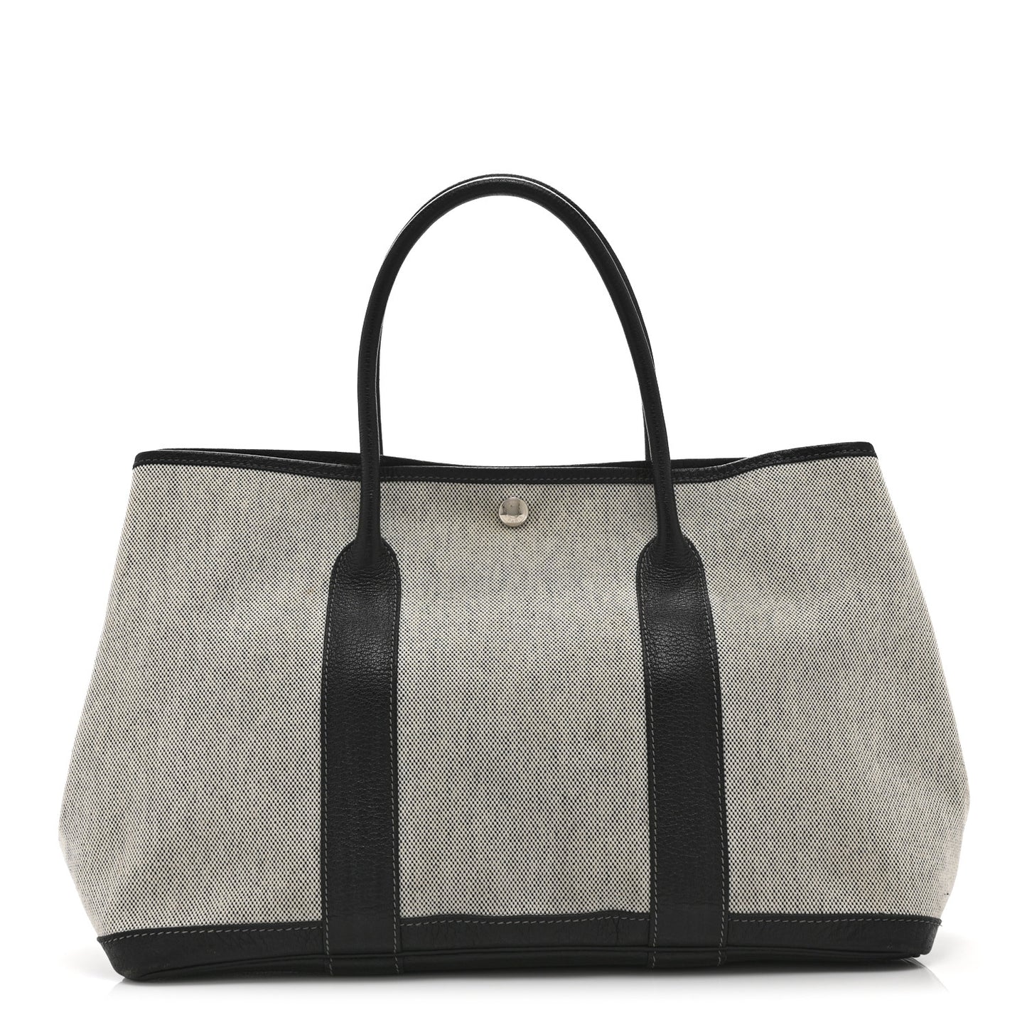 Toile Negonda Garden Party 36 MM Tote Black Ecru