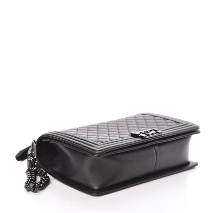 Chanel Caviar Quilted New Medium Boy Flap So Black 4 of 11