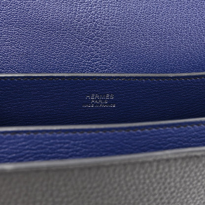 Hermes Taurillon Novillo Opli 24 Black Bleu Encre 6 of 11