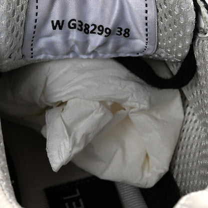 Chanel Mesh Suede Grained Calfskin Womens CC Sneakers 38 Black White 38 Black White 9 of 9