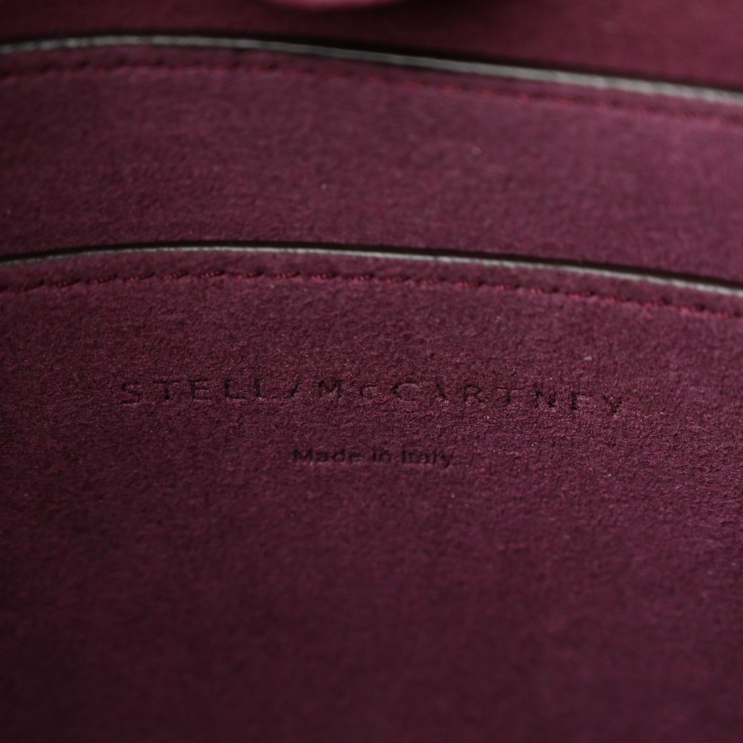 Eco Alter Nappa Perforated Logo Mini Crossbody Wine