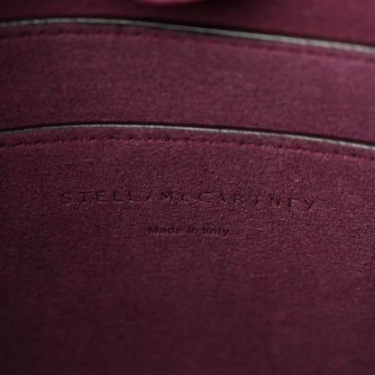 Stella McCartney Eco Alter Nappa Perforated Logo Mini Crossbody Wine 6 of 9