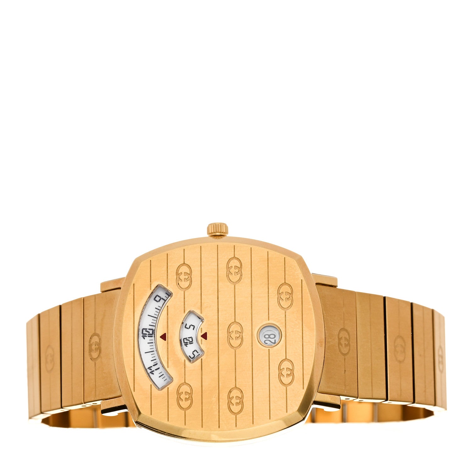 Gucci Stainless Steel 38mm Grip Quartz Watch Gold 2 of 5