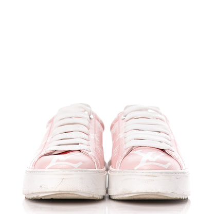 Louis Vuitton Monogram Giant Time Out Sneakers 37 Rose Rouge 2 of 11