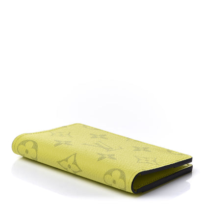 Louis Vuitton Monogram Taiga Pocket Organizer Yellow 4 of 7