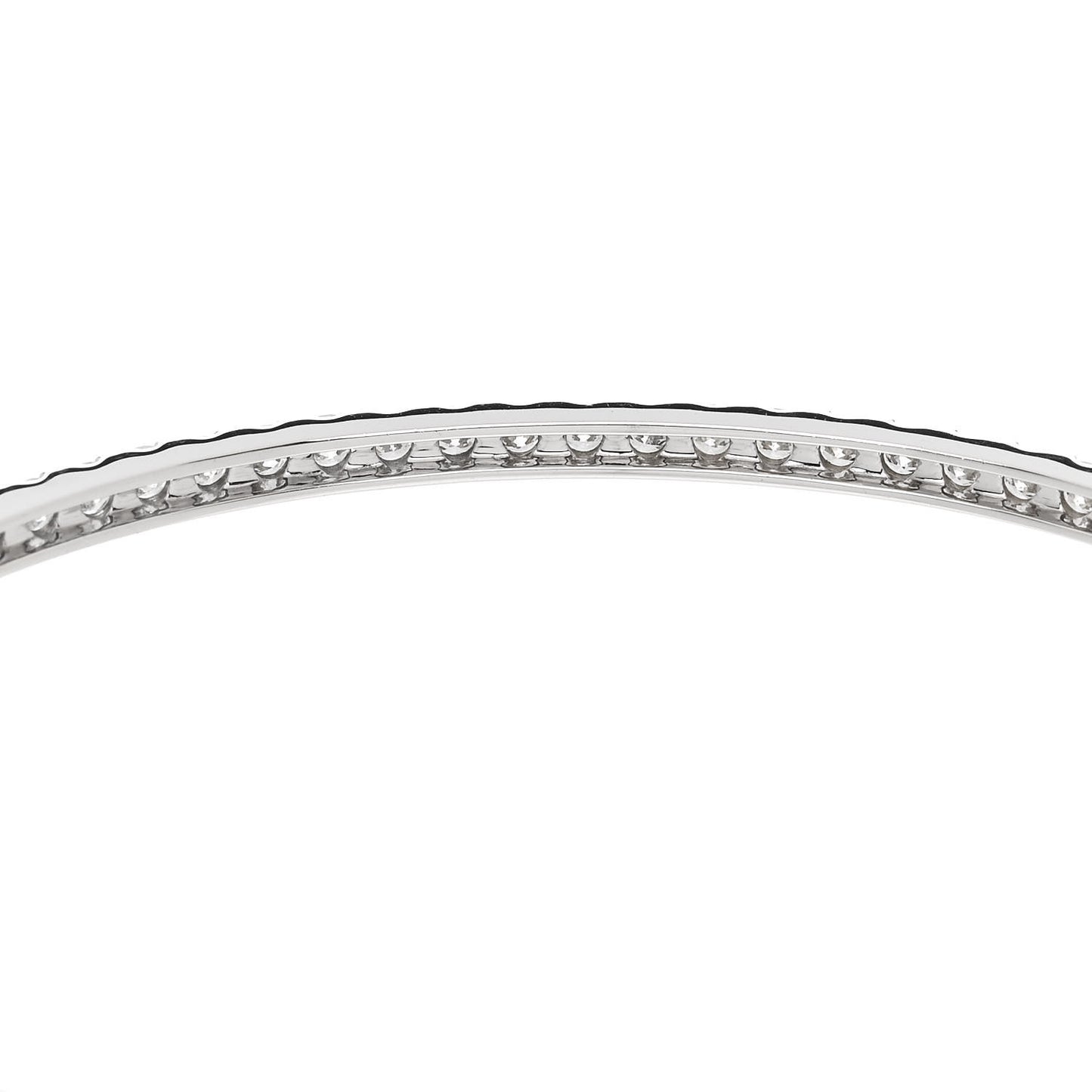 18K White Gold Diamond 3.00ct Bangle Bracelet