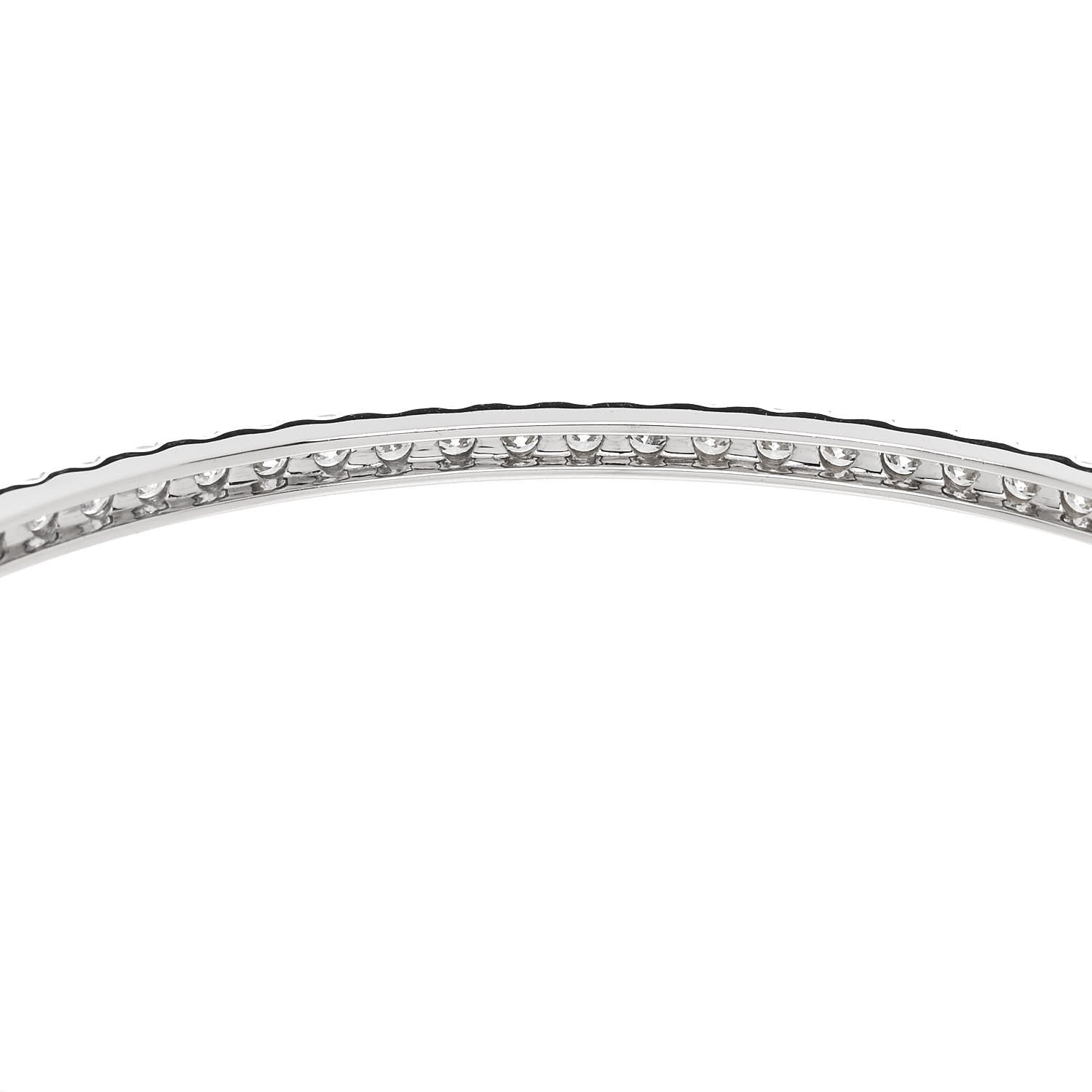 Parker & West by FASHIONPHILE 18K White Gold Diamond 3.00ct Bangle Bracelet 6 of 7
