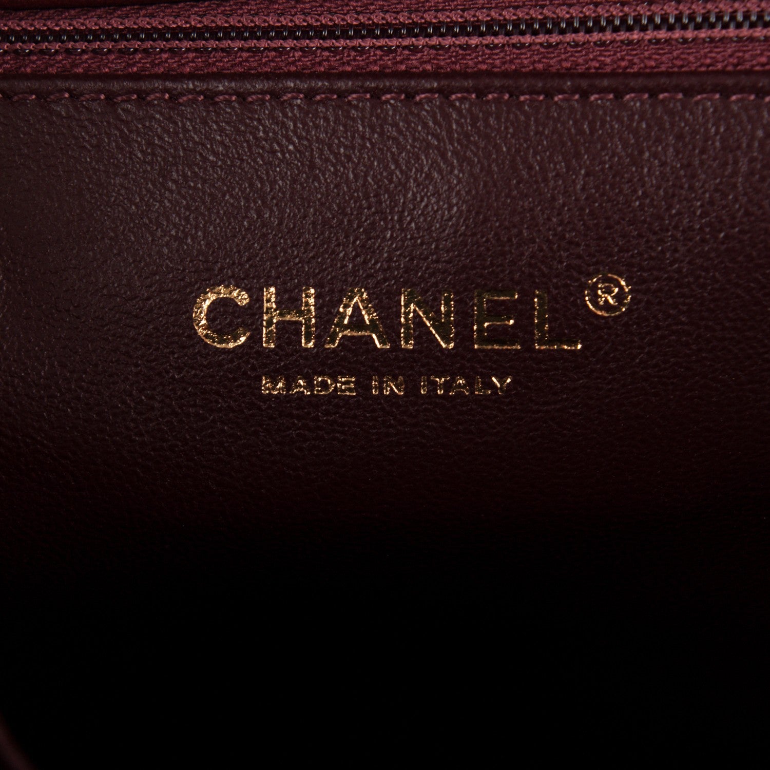Chanel Lambskin Medium Surpique Chevron Single Flap in Burgundy 8 of 9