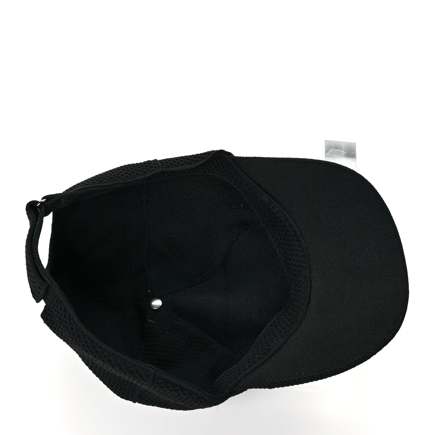 Mesh Tonal Knit FF Baseball Hat Black