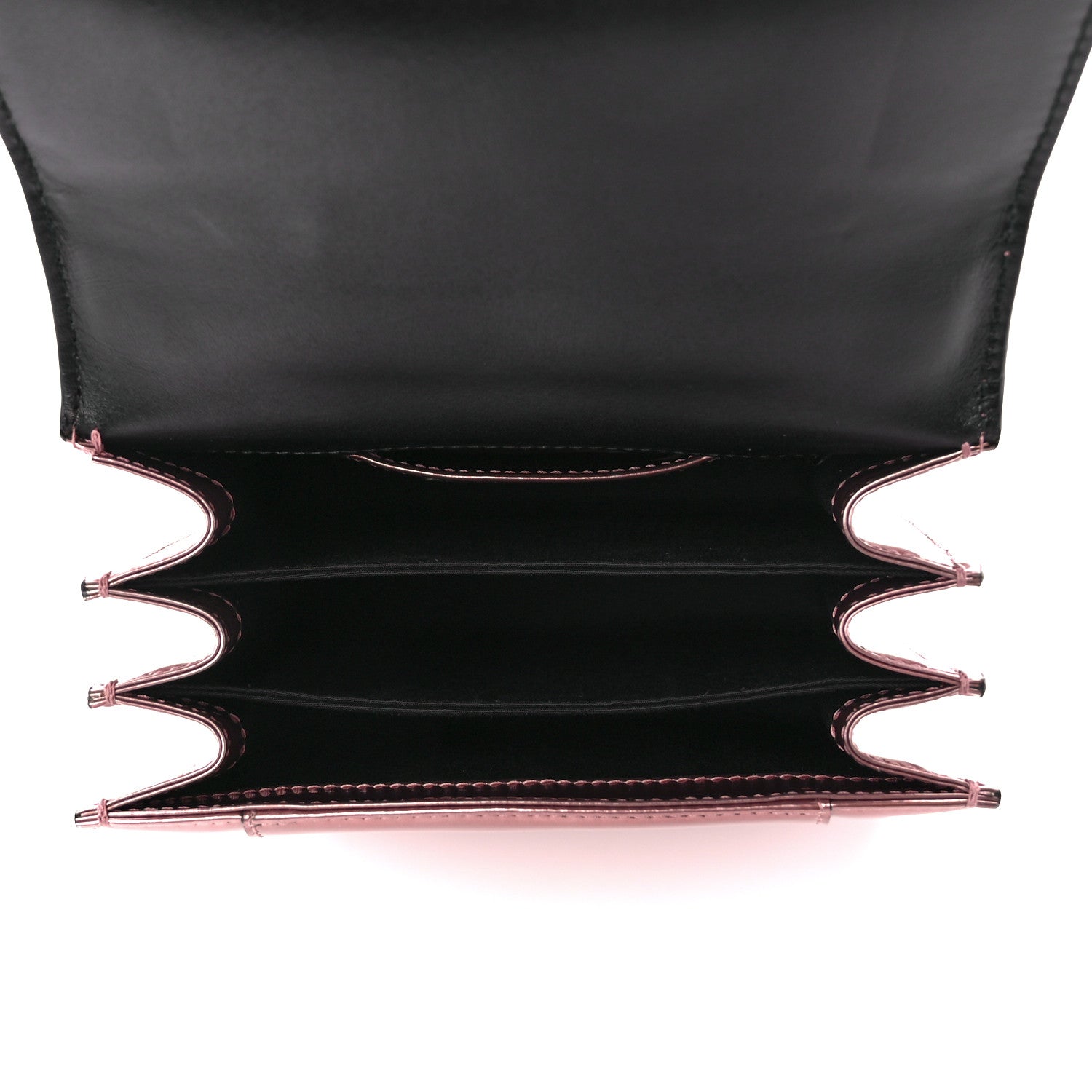 Bulgari Metallic Calfskin Serpenti Forever Top Handle Rose Quartz 6 of 12