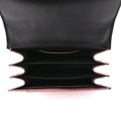Bulgari Metallic Calfskin Serpenti Forever Top Handle Rose Quartz 6 of 12