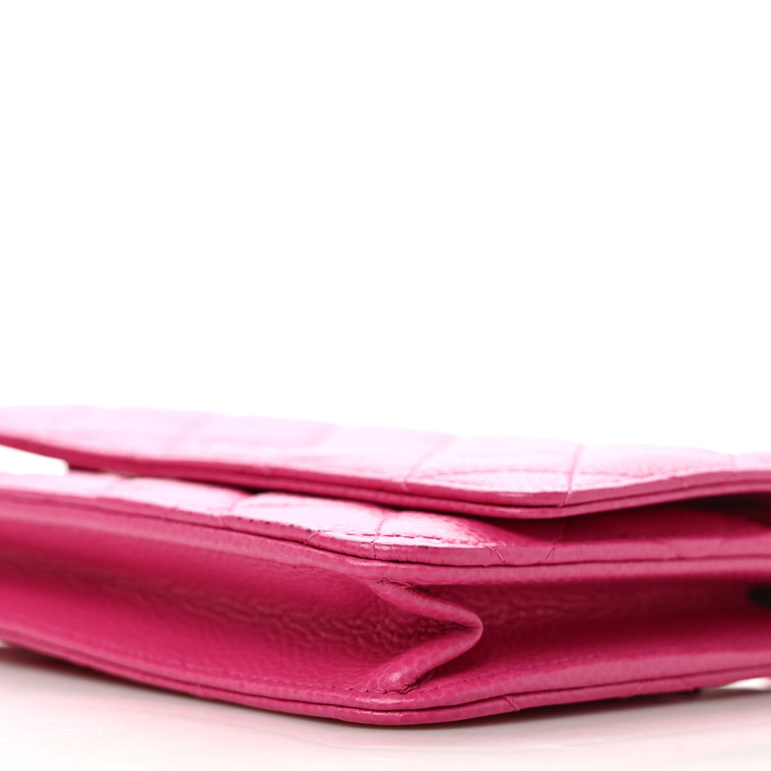 Chanel Caviar Quilted Wallet on Chain WOC Fuchsia 9 of 10
