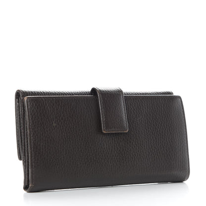 Gucci Calfskin Studded Soho Continental Wallet Dark Brown 3 of 8
