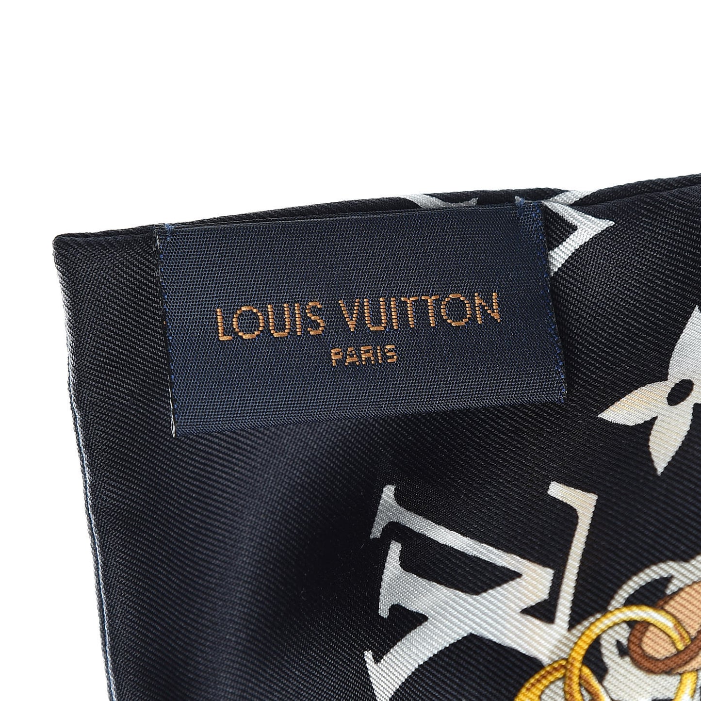 Silk Monogram Confidential Bandeau Black