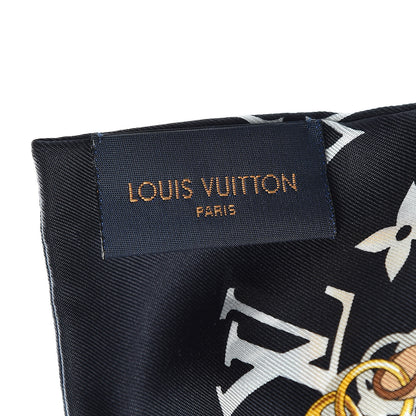 Louis Vuitton Silk Monogram Confidential Bandeau Black 4 of 5