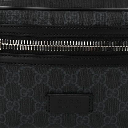 Gucci Soft GG Supreme Monogram Web Belt Bag Black Grey 8 of 10
