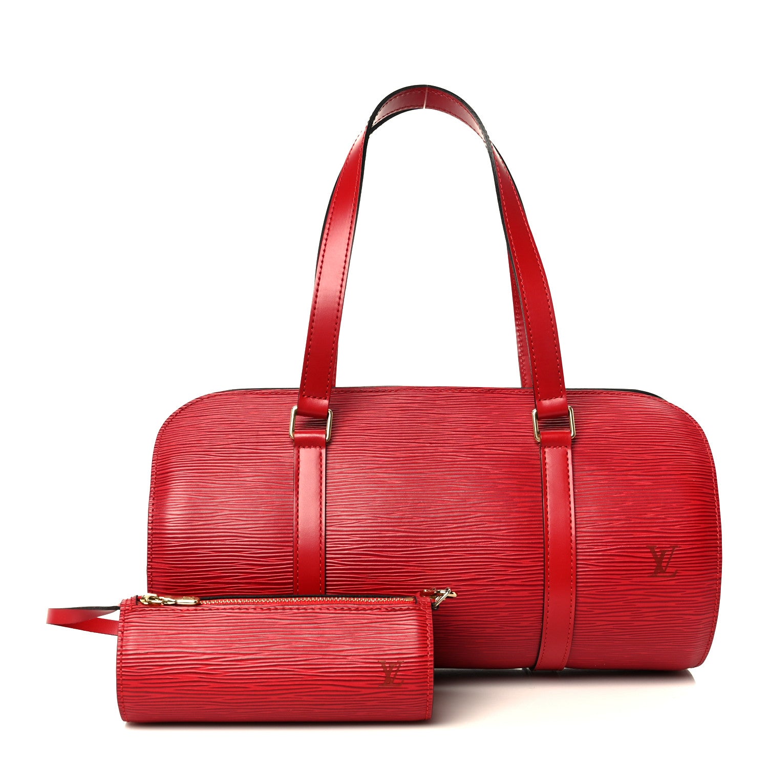 Louis Vuitton Epi Soufflot Castillan Red 3 of 13