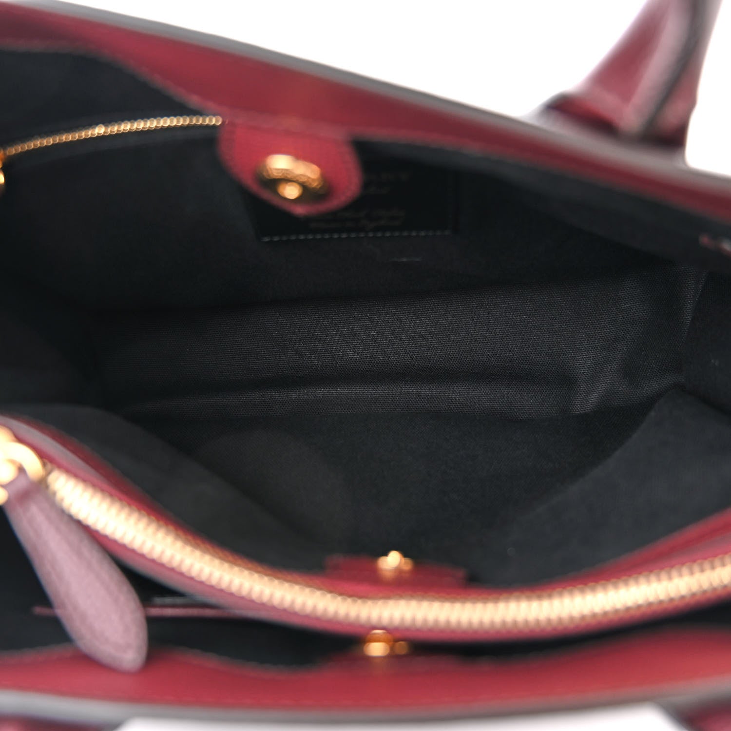 Burberry Derby Calfskin House Check Medium Banner Tote Mahogany Red 5 of 12