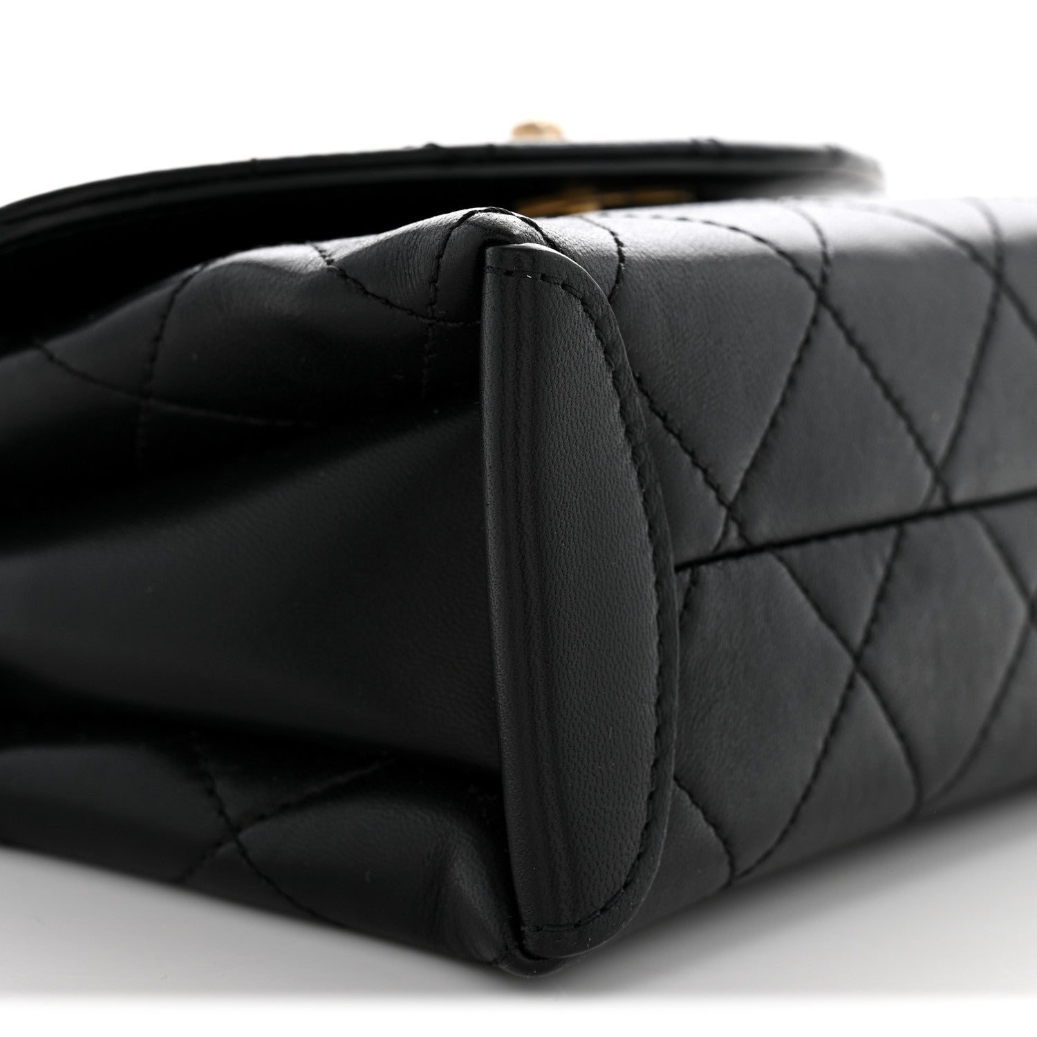 Chanel Lambskin Quilted Small Trendy Spirit Top Handle Bag Black 8 of 10