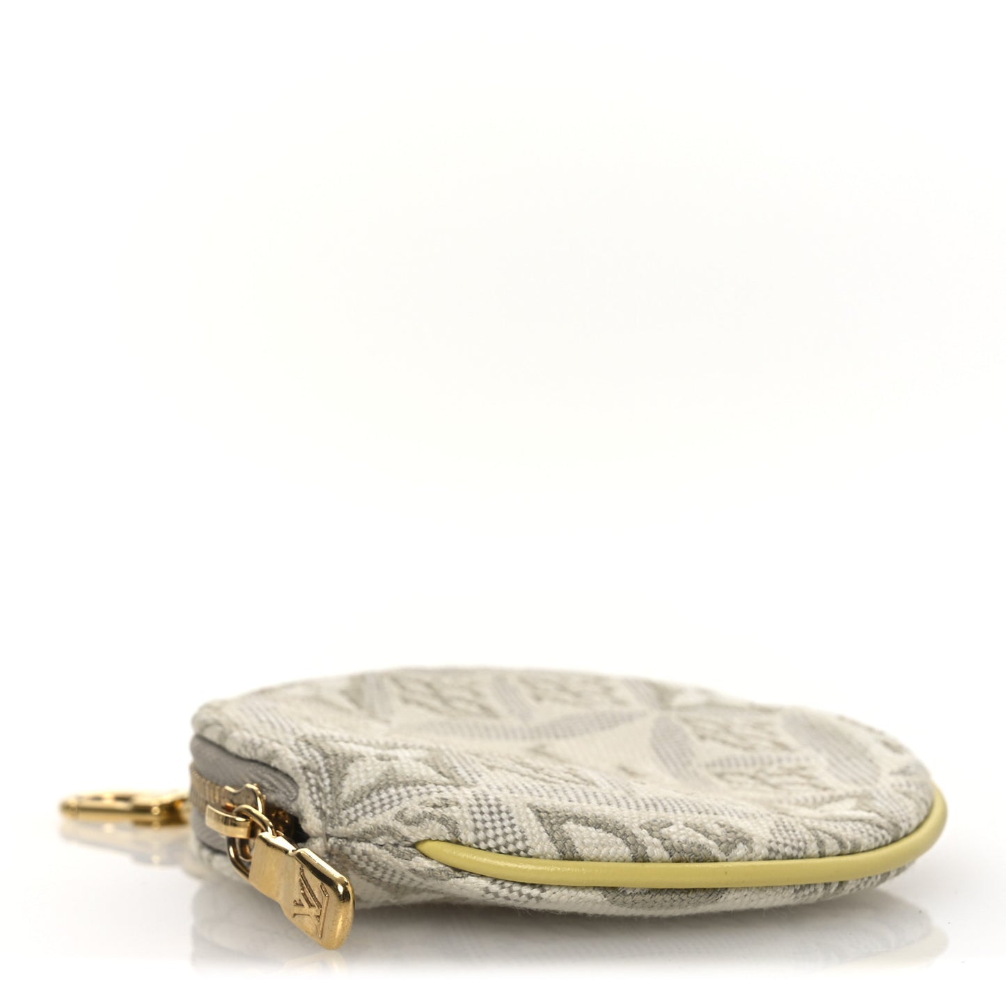 Jacquard Since 1854 Round Coin Purse  Beige