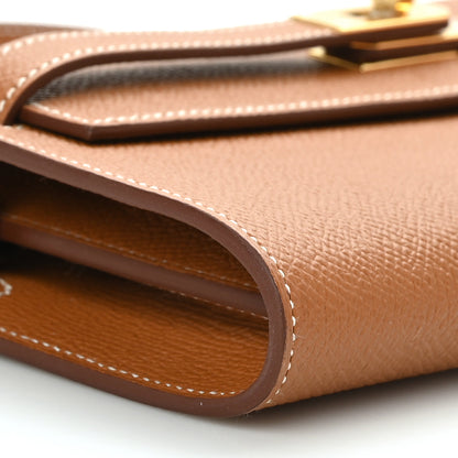 Hermes Epsom Kelly Wallet To Go Gold 10 of 12
