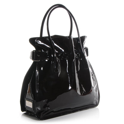 Valentino Garavani Patent Histoire Tote Black 3 of 8