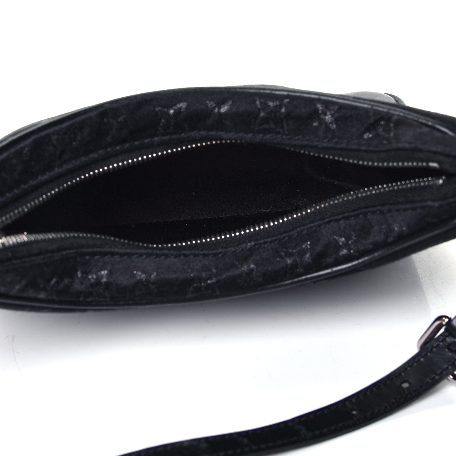 Louis Vuitton Satin Monogram Little Boulogne Black 4 of 4
