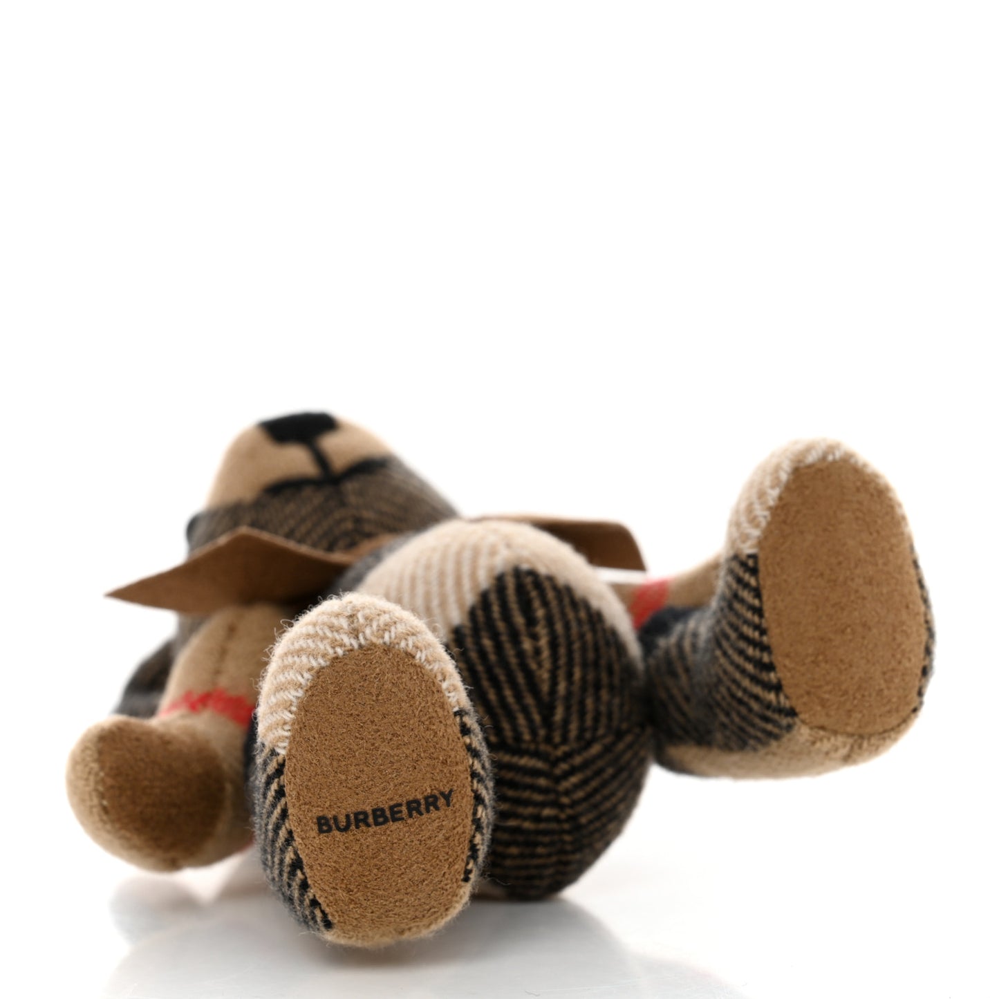 Cashmere Vintage Check Thomas Bear Bag Charm Camel