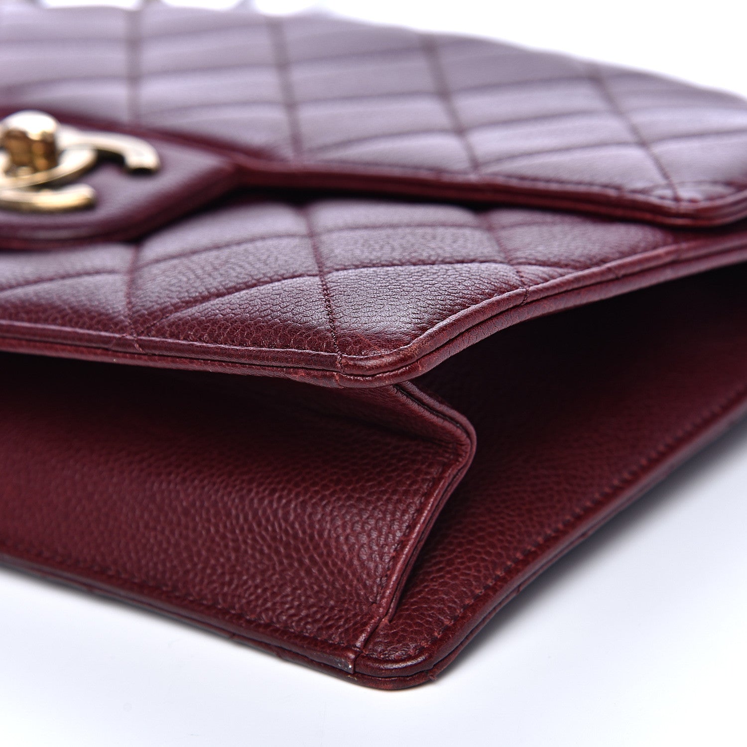 Chanel Caviar Quilted Large Retro Class Flap Burgundy 8 of 18