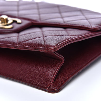 Chanel Caviar Quilted Large Retro Class Flap Burgundy 8 of 18