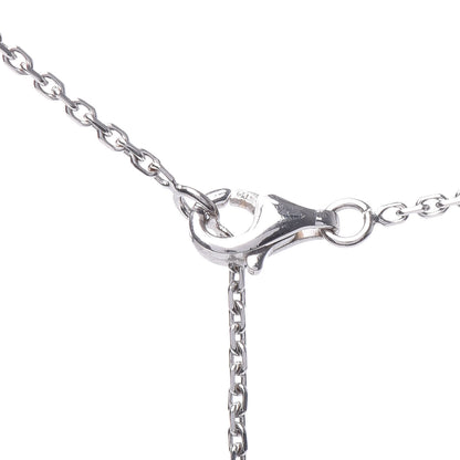 Chanel 18K White Gold Diamond Agate Camelia Sculpte Pendant Necklace 5 of 6