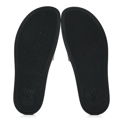 Louis Vuitton Rubber Monogram Mens Waterfront Mules 9 Macassar 5 of 8