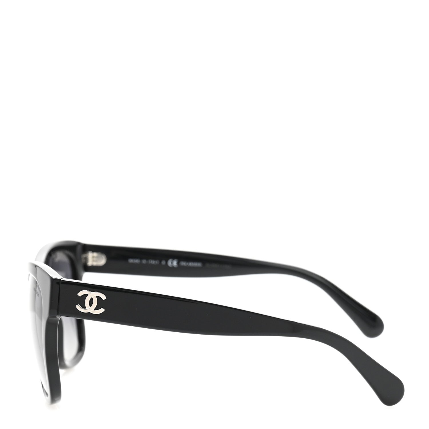 Chanel Acetate Polarized Square CC Sunglasses 5380 Black 3 of 7