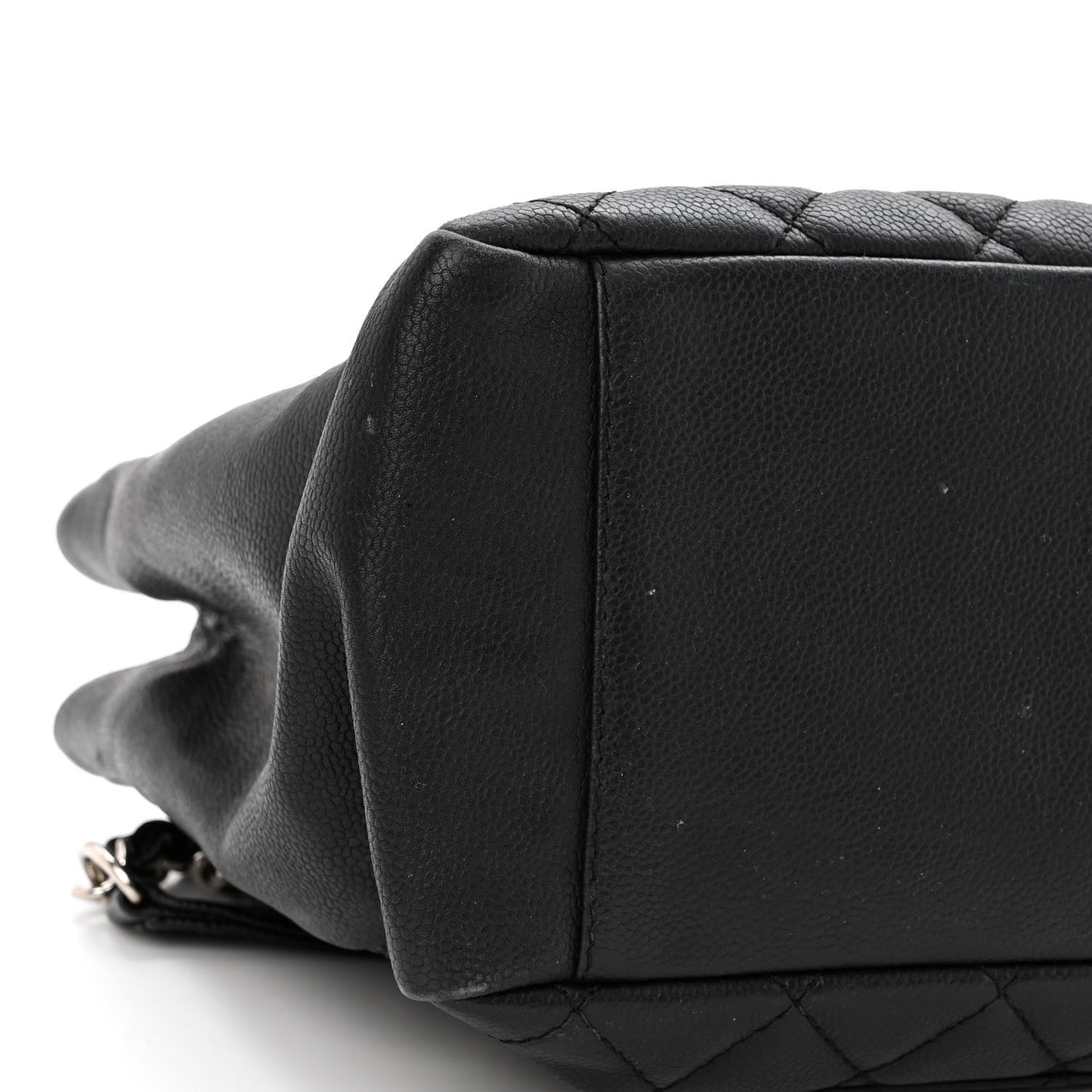 Caviar Quilted Grand Shopping Tote GST Black