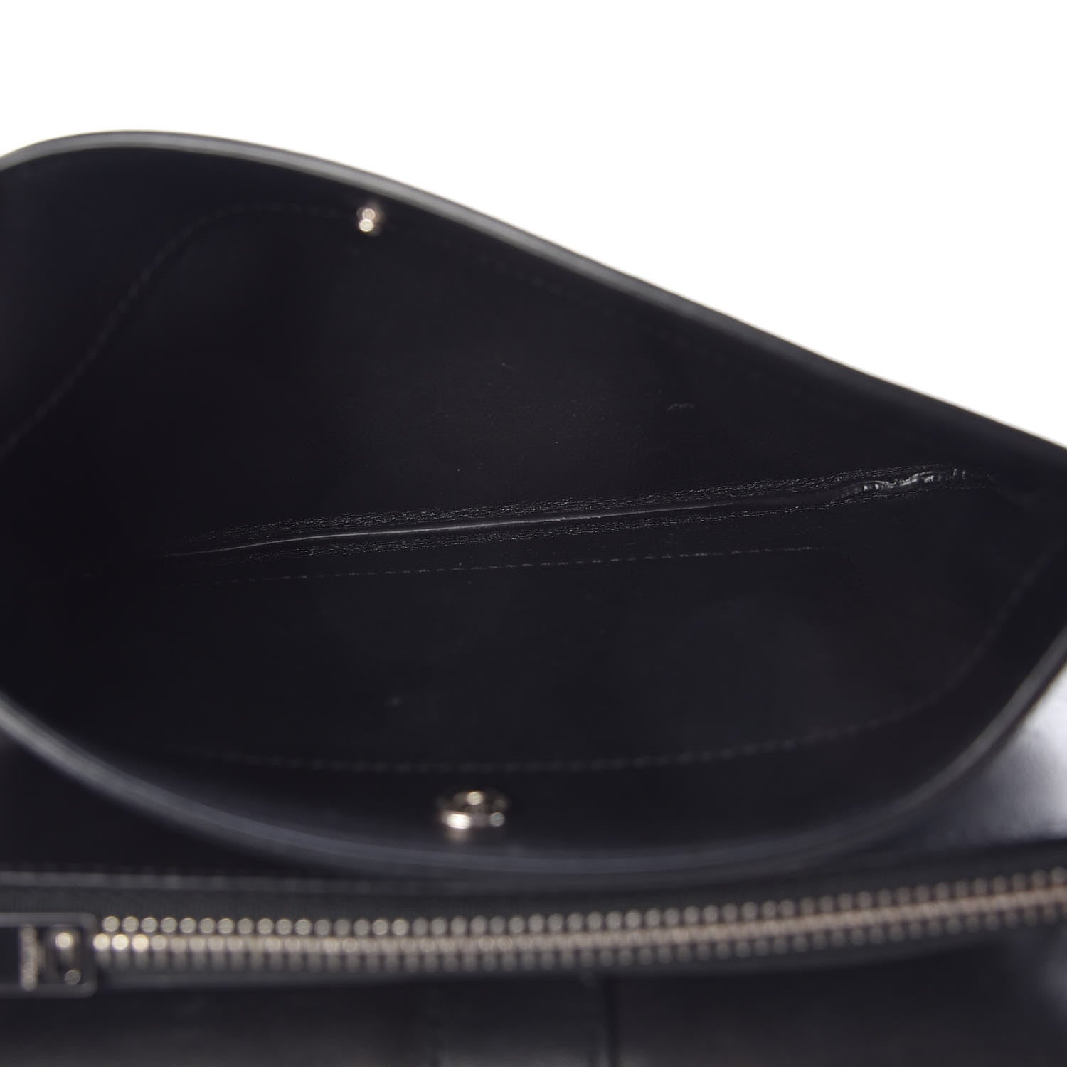 Saint Laurent Calfskin Monogram Tri Pocket Crossbody Bag Black 7 of 11