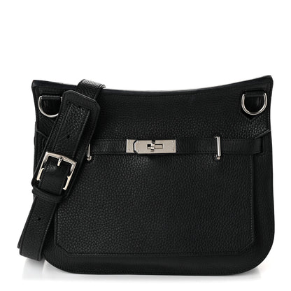 Hermes Taurillon Clemence Jypsiere 28 Black 1 of 10
