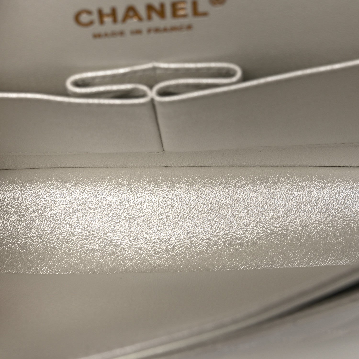 Chanel Iridescent Calfskin Quilted Medium Double Flap White 6 of 11
