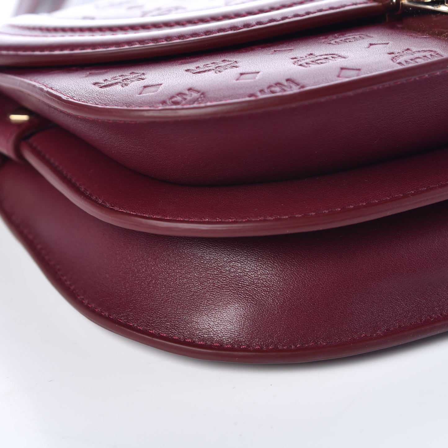 Calfskin Monogram Trisha Shoulder Bag Very Plum