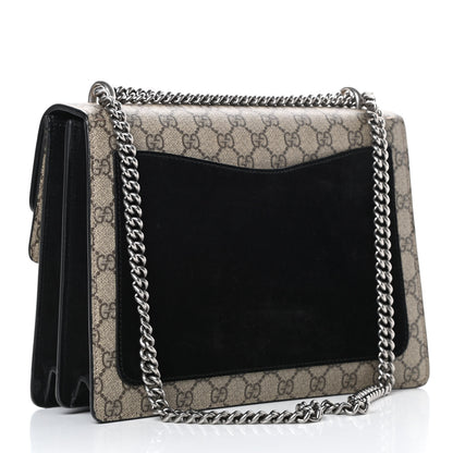 Gucci GG Supreme Monogram Medium Dionysus Shoulder Bag Black 3 of 16